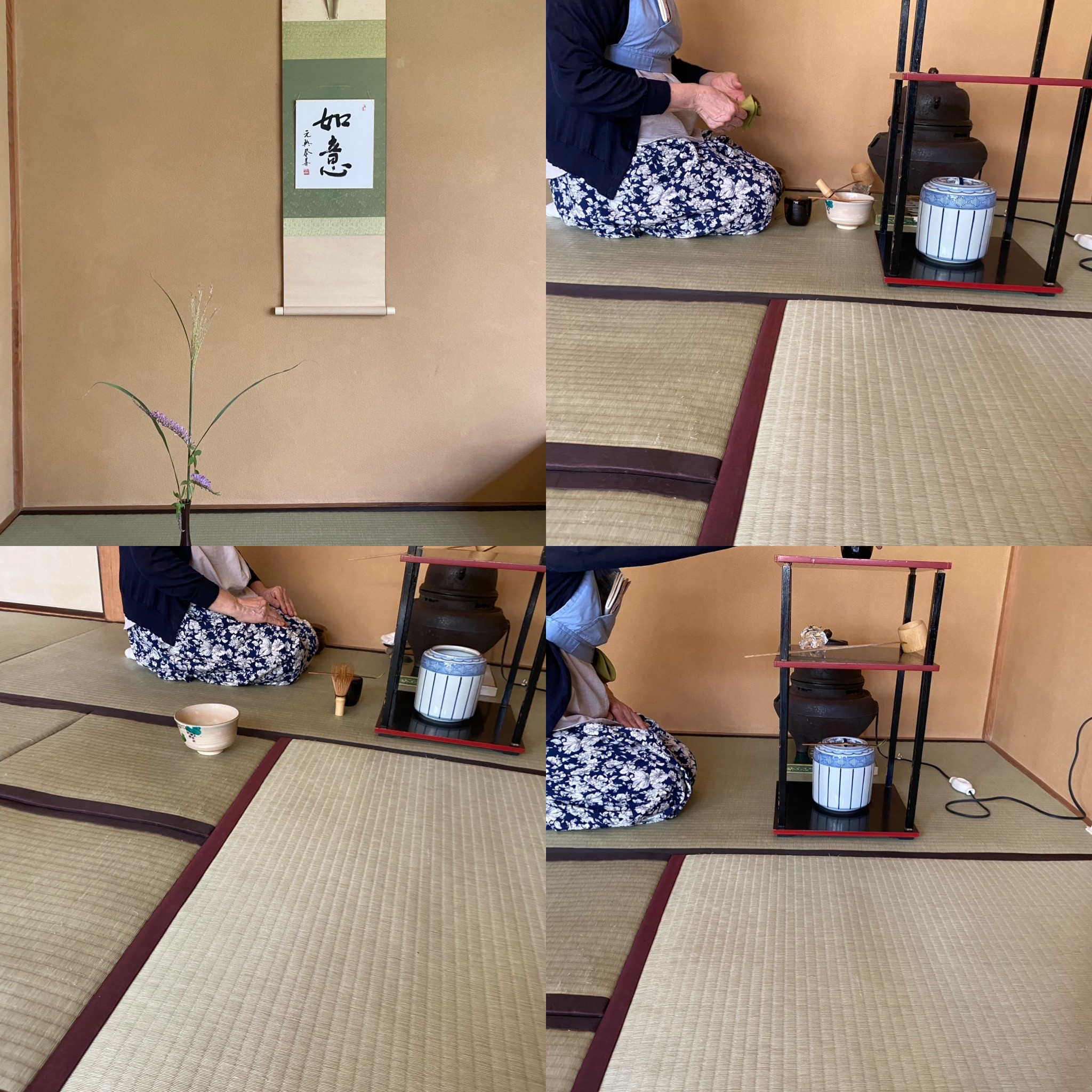 向小金福祉会館　茶道講座では…