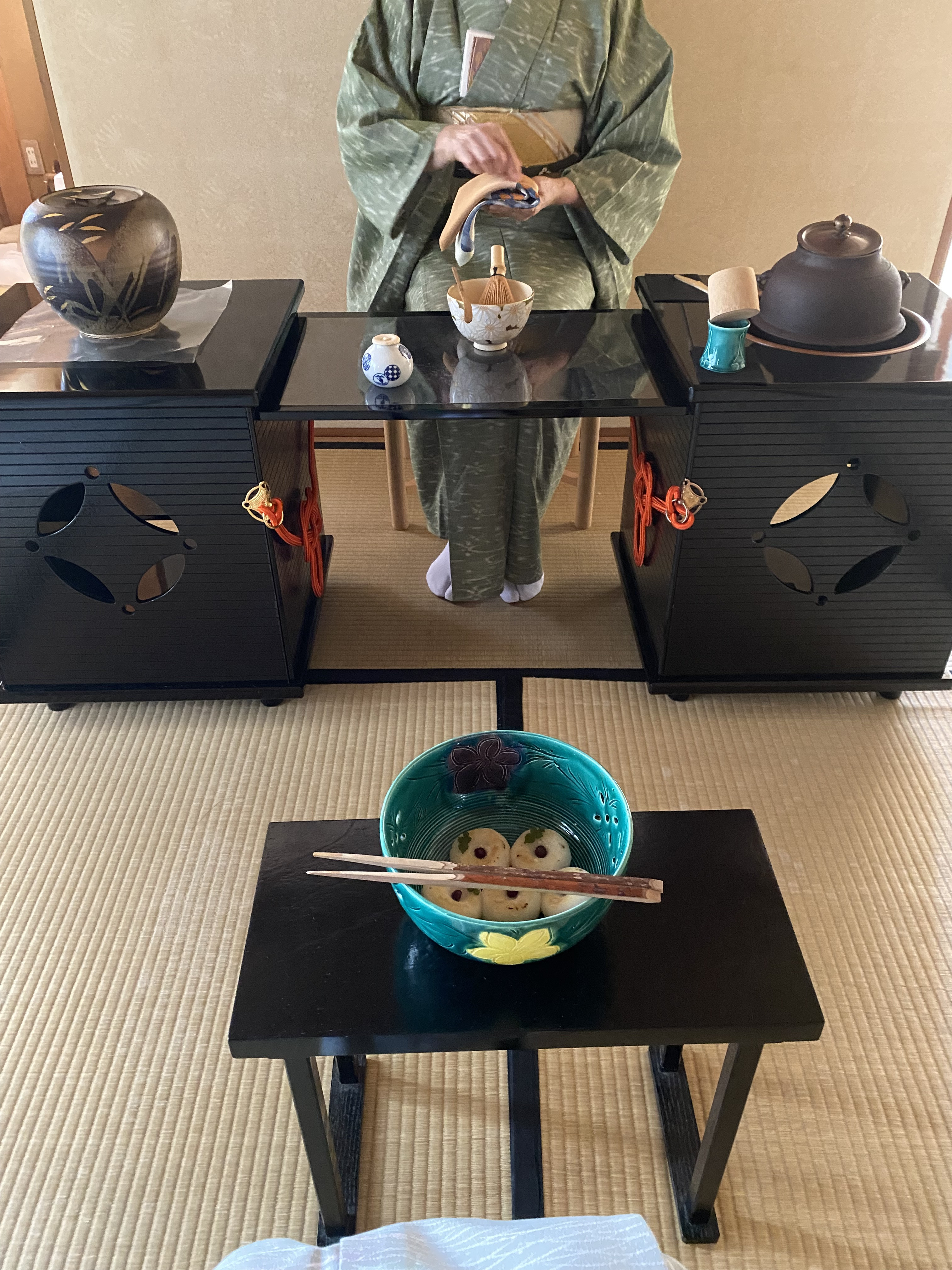 御園棚のお稽古を．．．