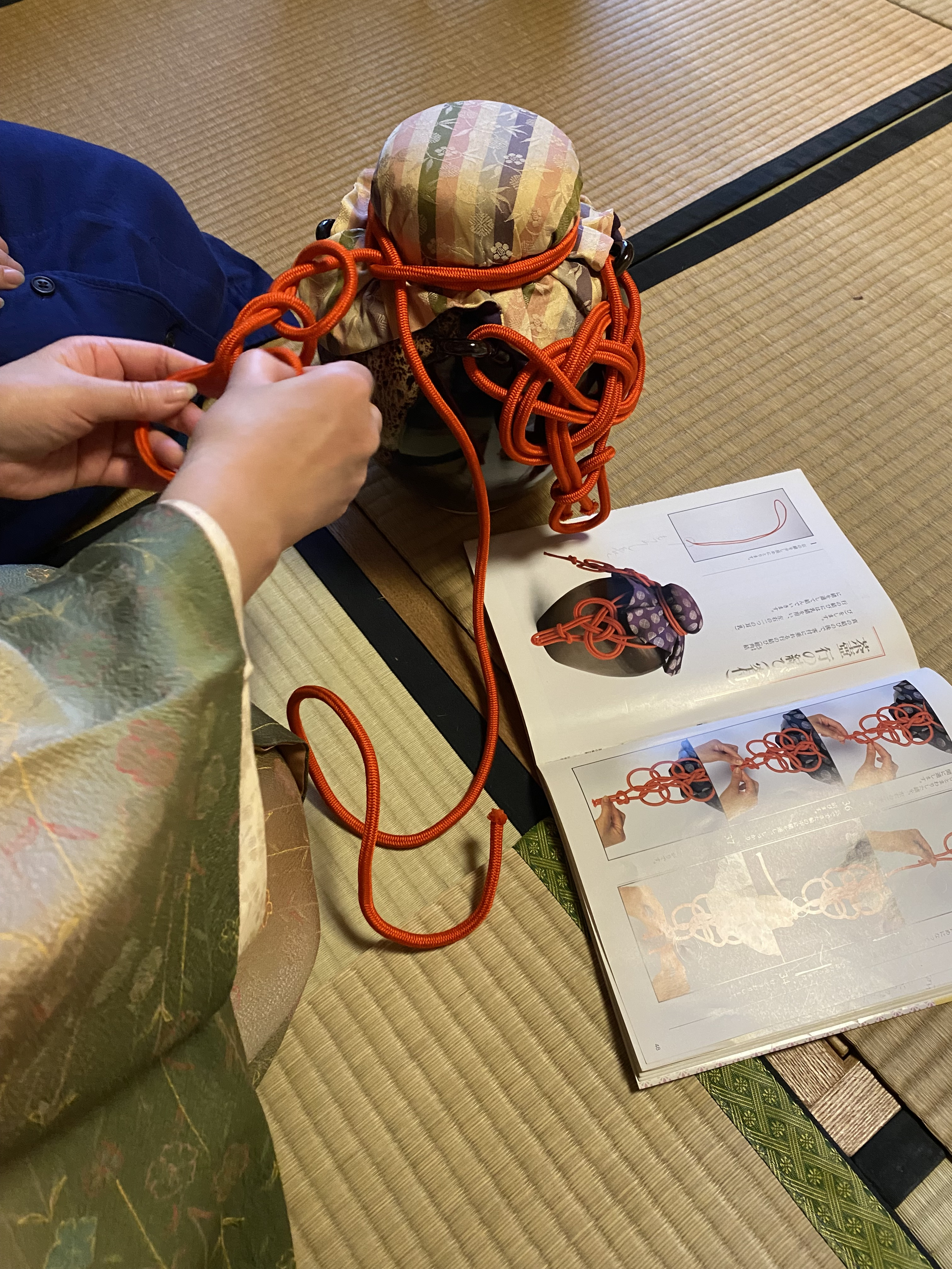 茶壷の結び緒を．．．