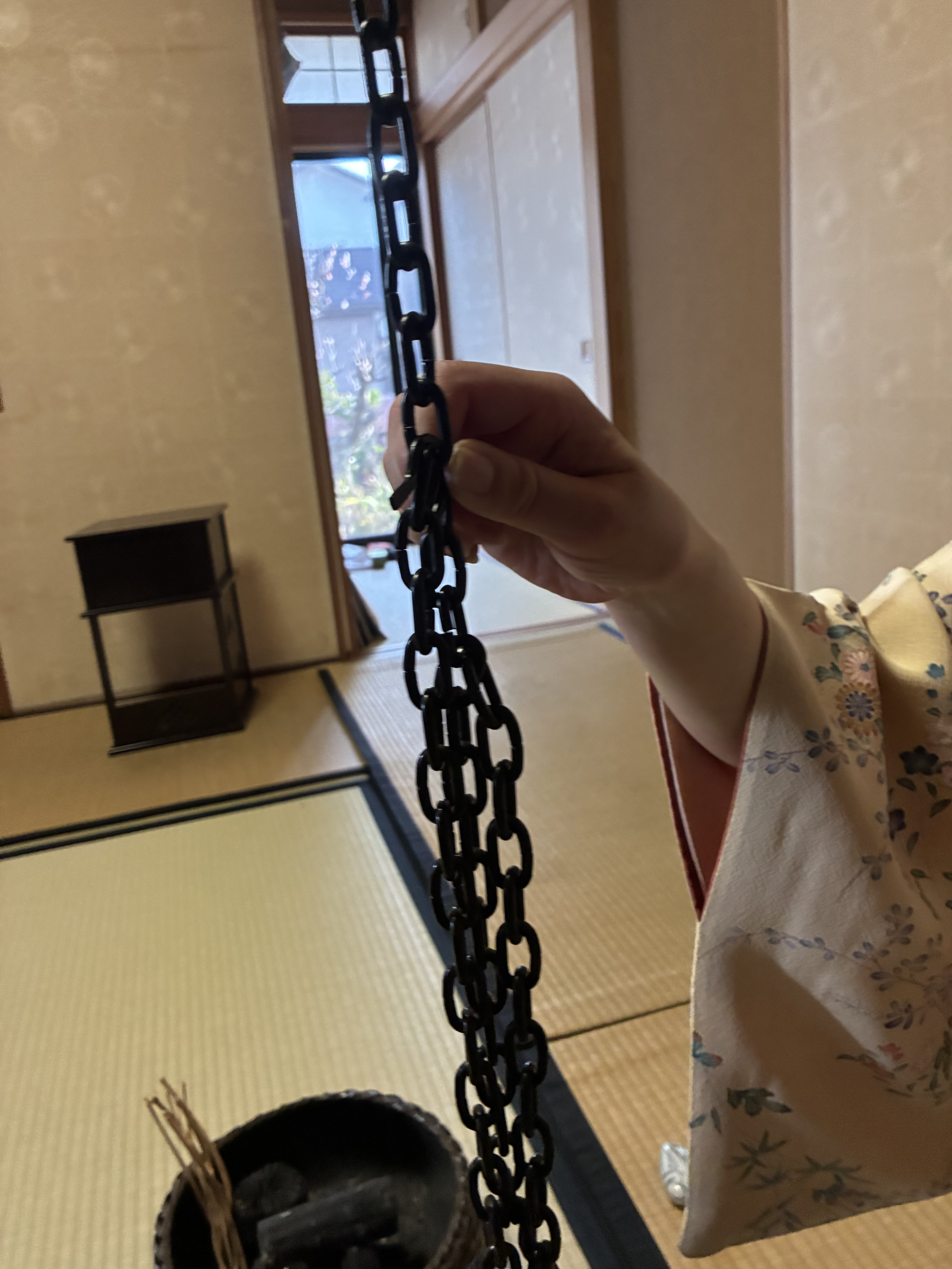 釣釜　初炭手前を・・・