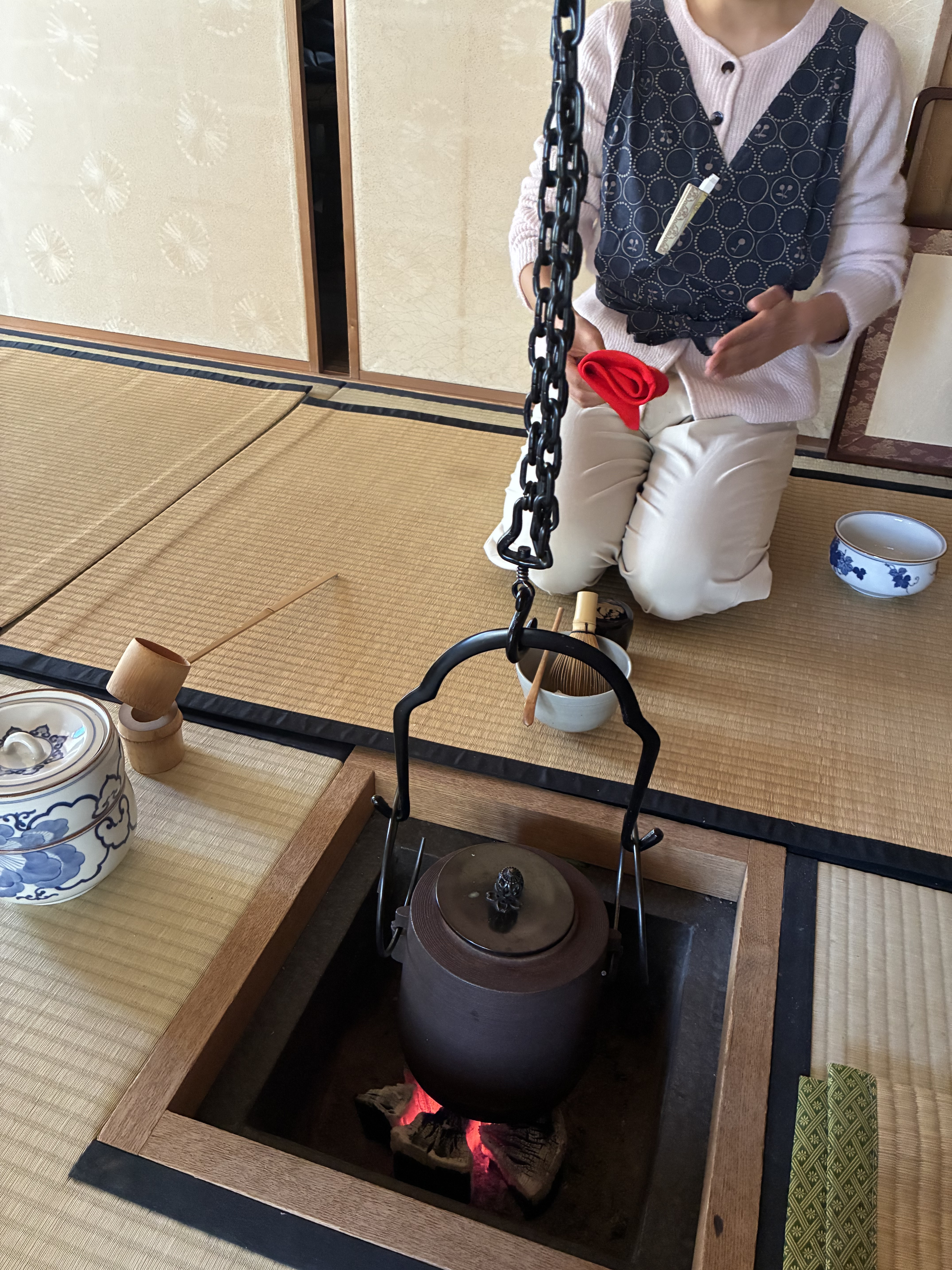 流し点のお点前を…