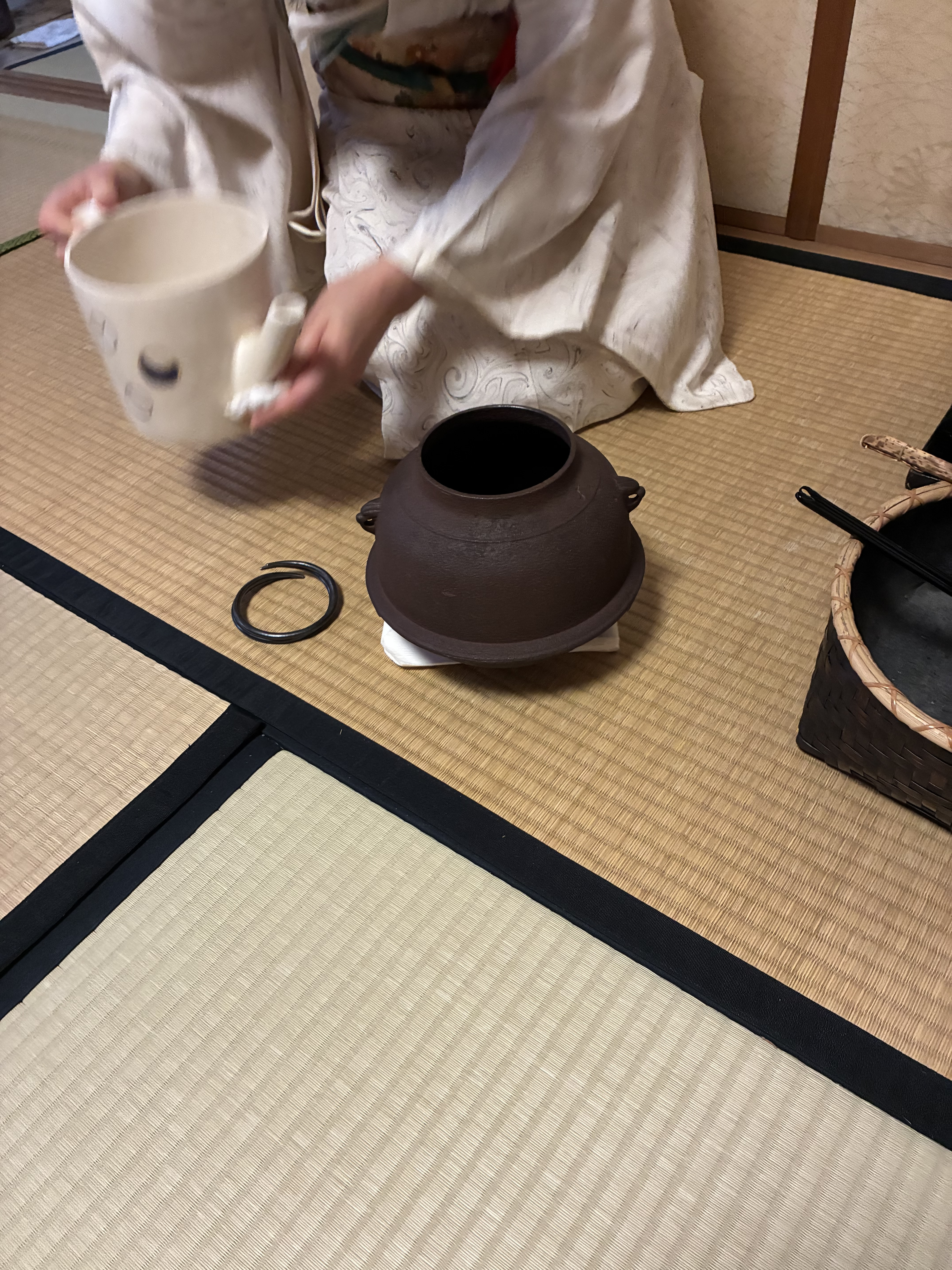 盆香合のお手前を・・・