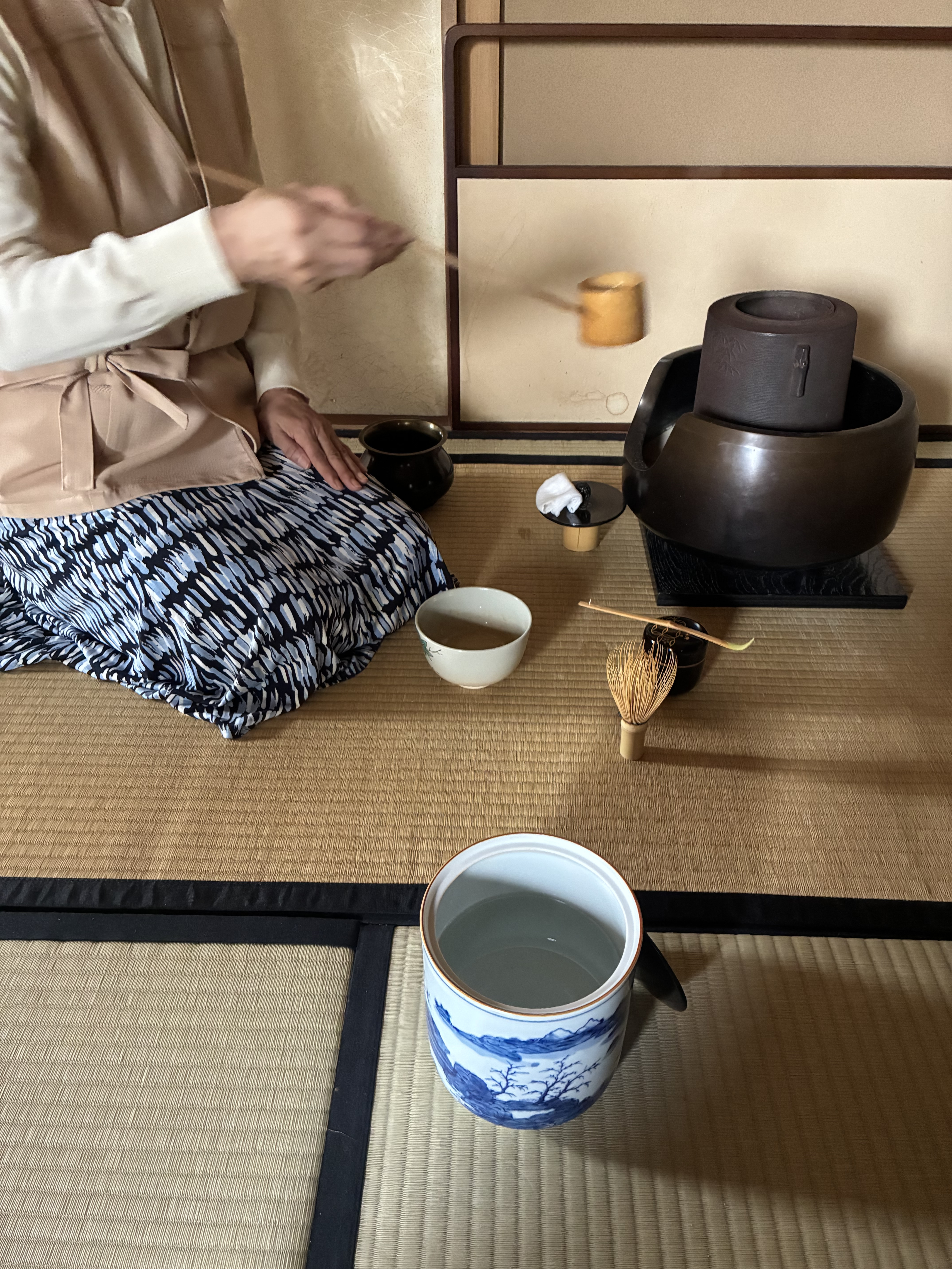 流し点のお点前を…