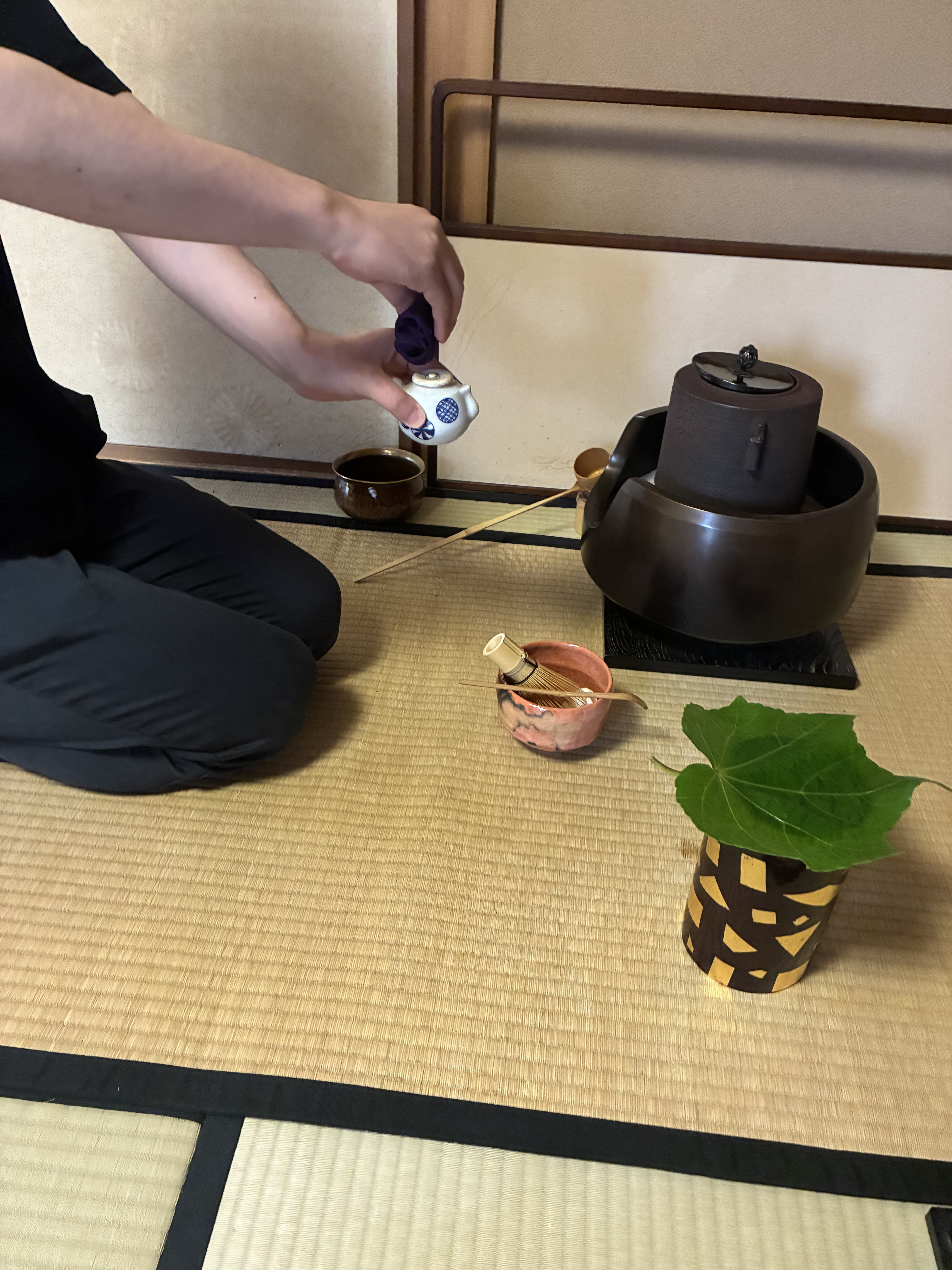 葉蓋のお稽古を・・・