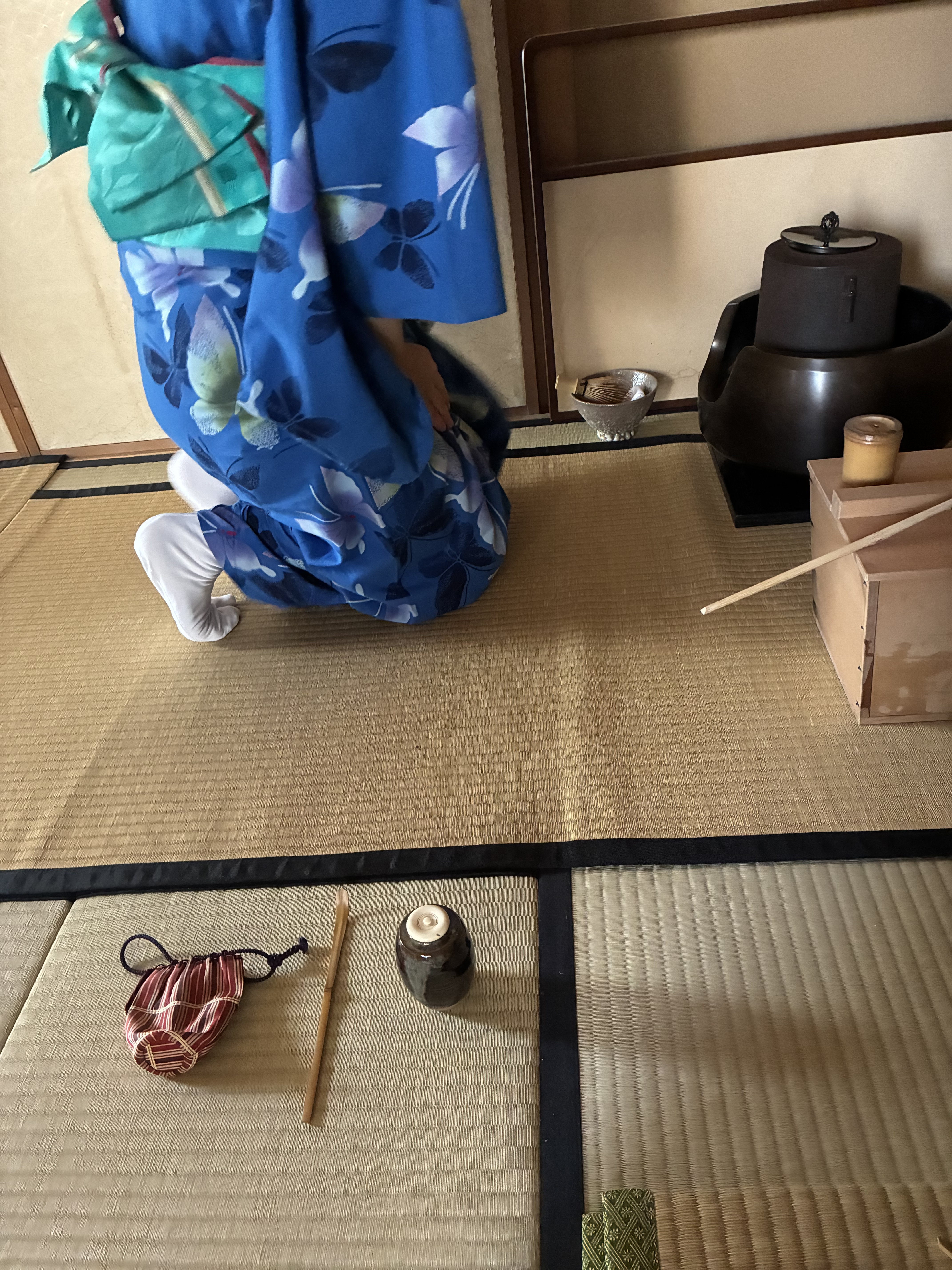 浴衣でお稽古を．．．