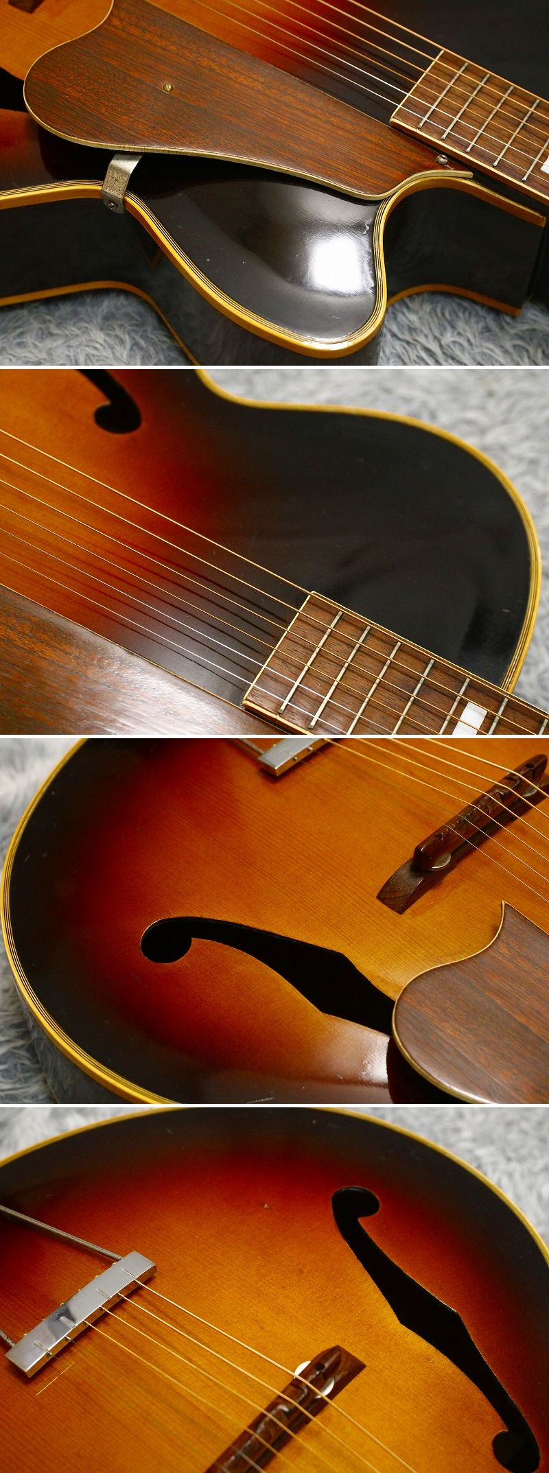 ○送料無料○ 中古1960年代ヴィンテージHAWAI GUITAR P-012 ハワイギターアーチトップギターサンバースト現状品 日本製〔ER-2608〕－日本代購代Bid第一推介「Funbid」