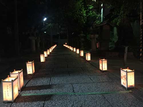 2016年１０月灯籠祭り　三輪神社会場