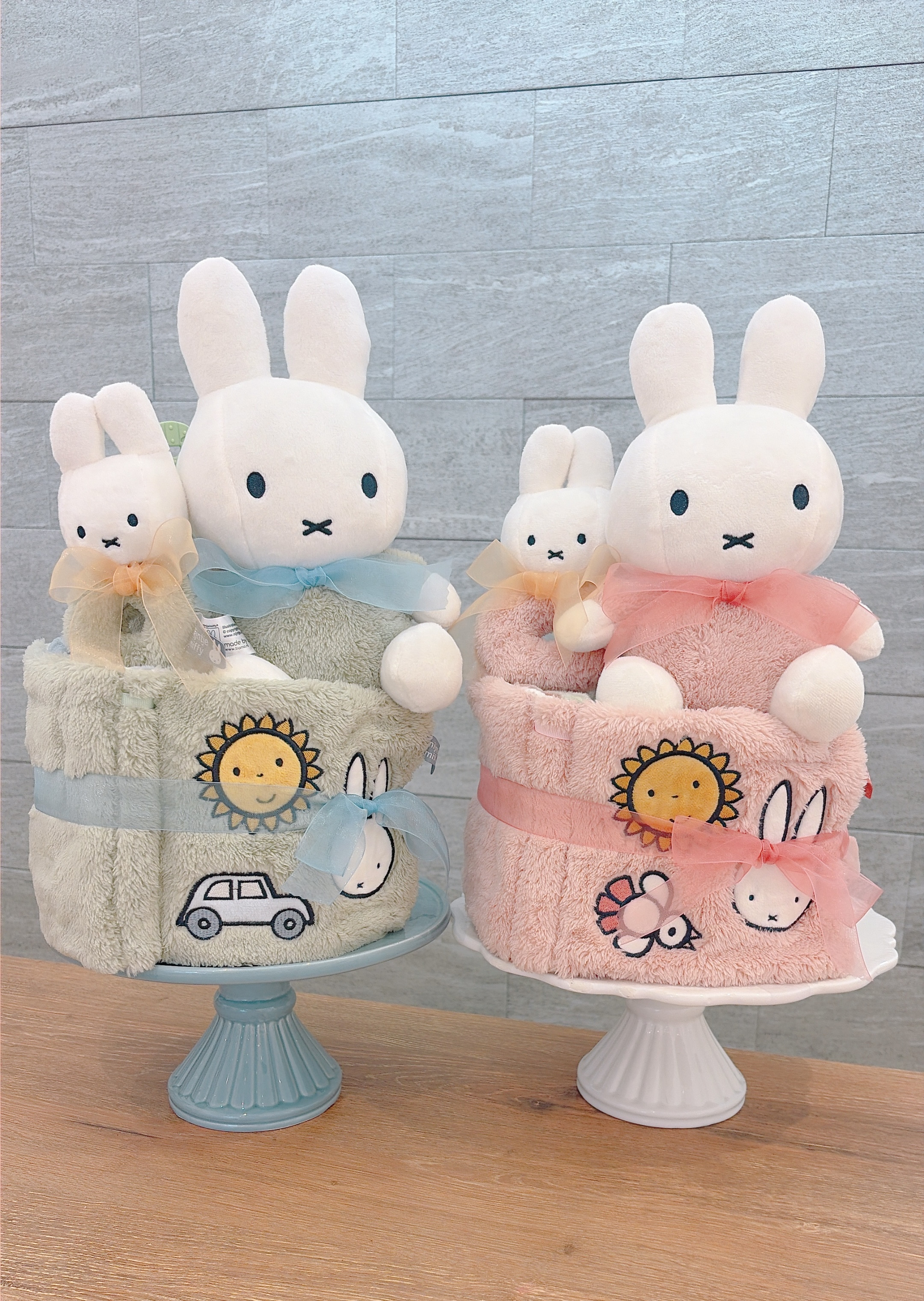 ミッフィちゃんのおむつケーキ