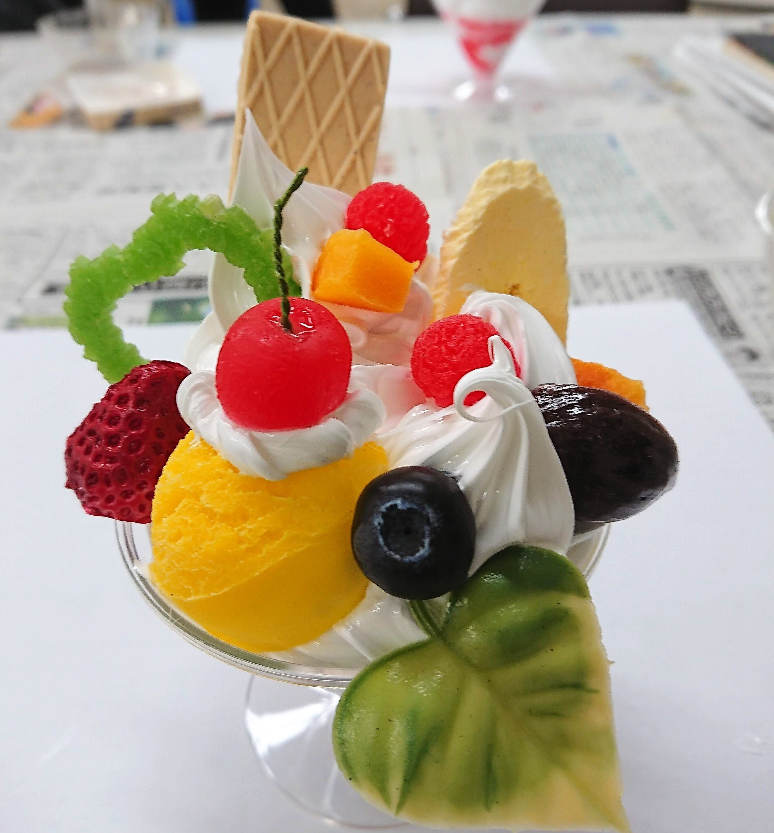 フルーツパフェ ケーキ マカロン ストア ドーナツ クリスマス 食品