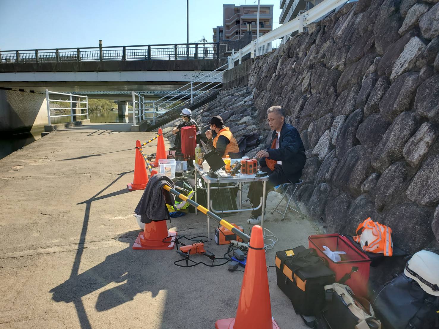 福岡市橋梁点検実施