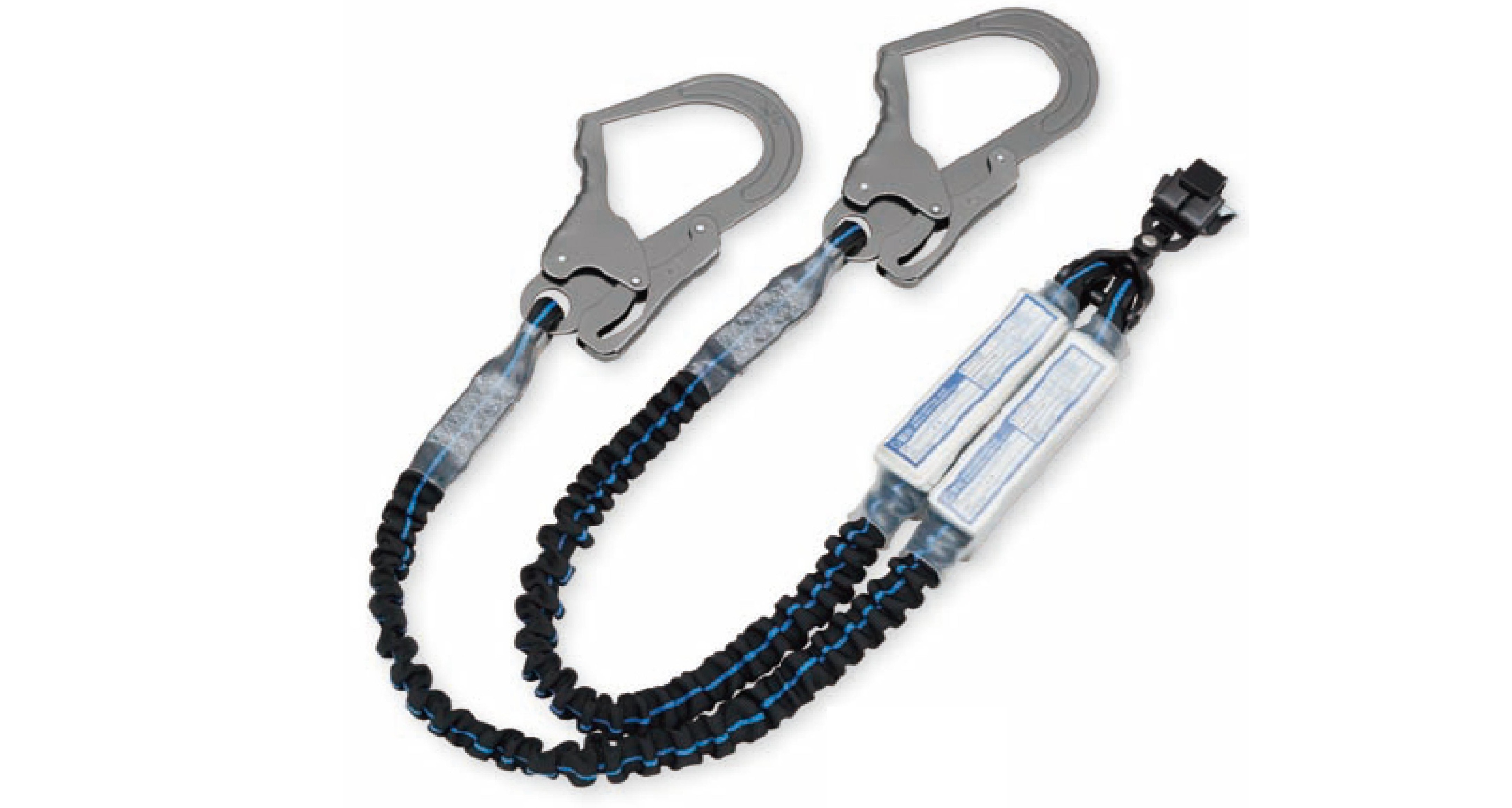 ダブルじゃばらランヤード スチールフック ペダルフック　W1SPW□-17