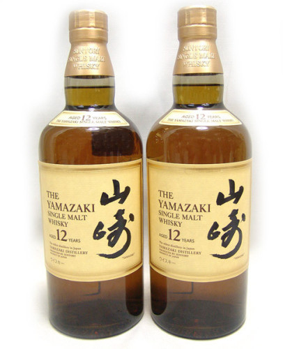 ジャパニーズウイスキーの買い取り　サントリー　山崎12年　シングルモルト　700ｍｌ　2本　買い取りさせて頂きました。ウイスキーの買い取りならエコエイトにお任せください。