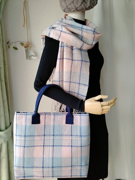 チェックマフラー＆バッグ