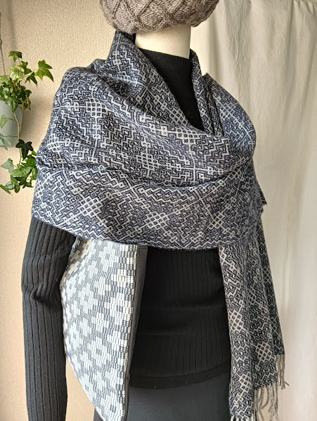 綾織りストール