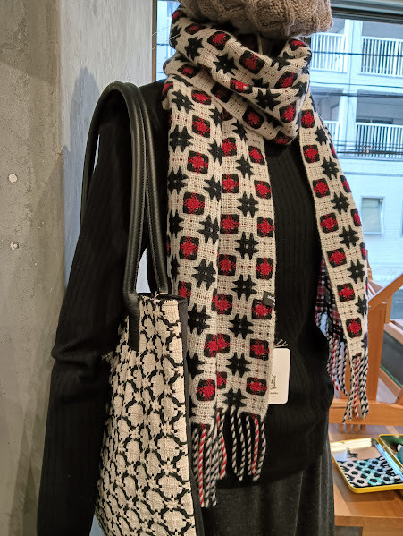 二重織り風マフラー