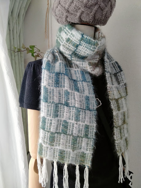 モヘアマフラー