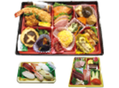 商品番号2-68(横幅28cm)　 三点パールセット(本膳･二ノ膳･生すし)