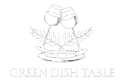 GREEN DISH TABLE