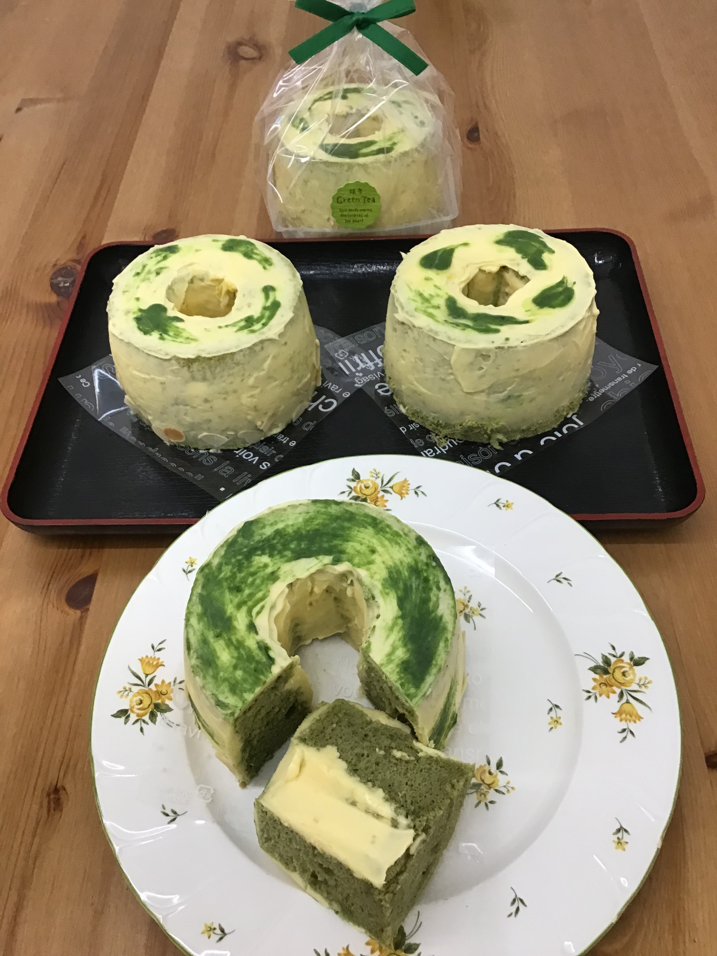 抹茶発酵バターシフォンケーキ¥750 9cm