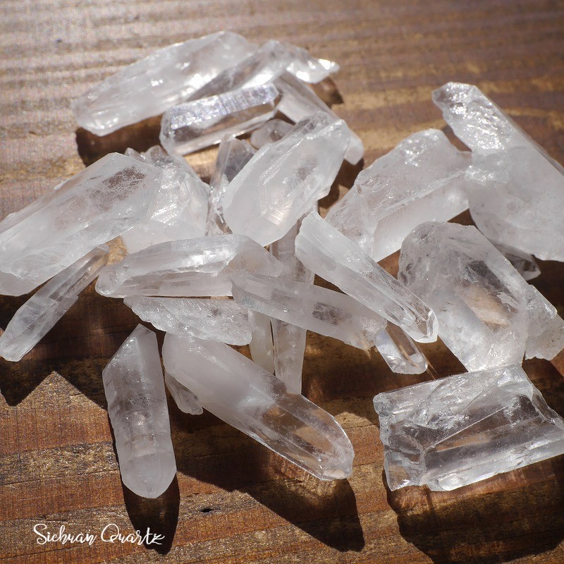 天然石 四川産天然水晶 合計約48～50g分詰合せ 原石結晶ポイント鉱石アクセサリー素材