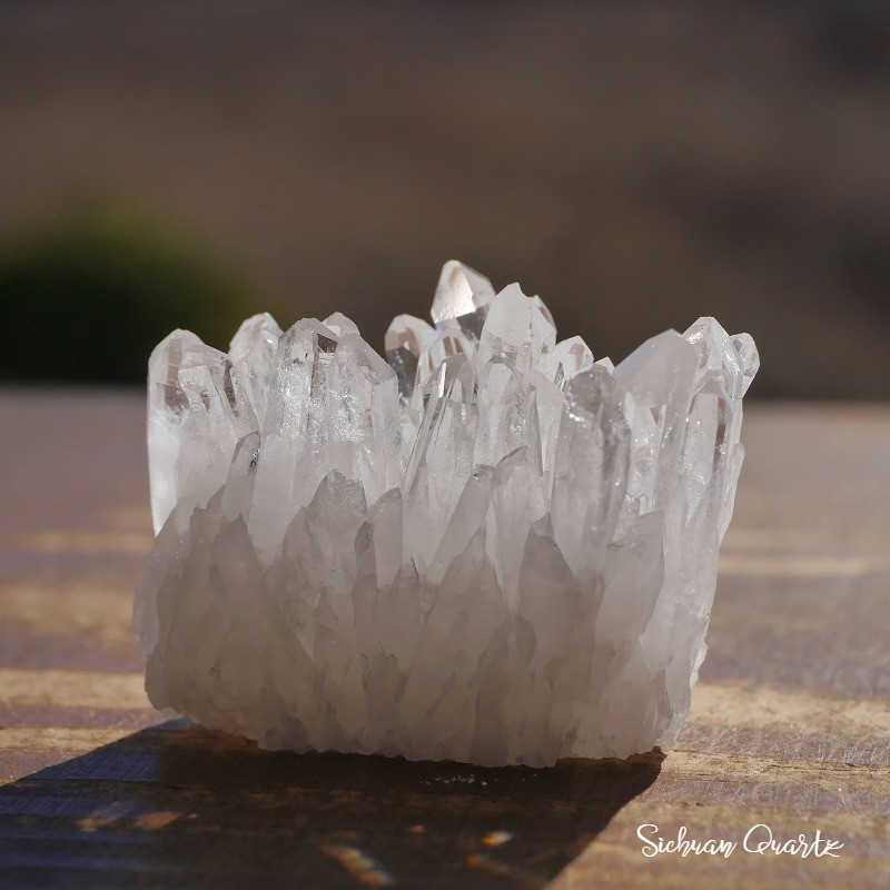 天然石 針状水晶クラスターミニ(四川省産)透明クリスタル結晶原石鉱物