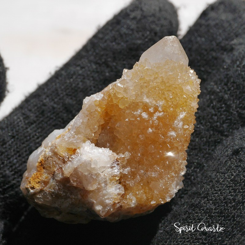 天然石スピリットクォーツ(南アフリカ産)天然水晶クラスター結晶原石カクタスクォーツ サボテンクォーツ 鉱物