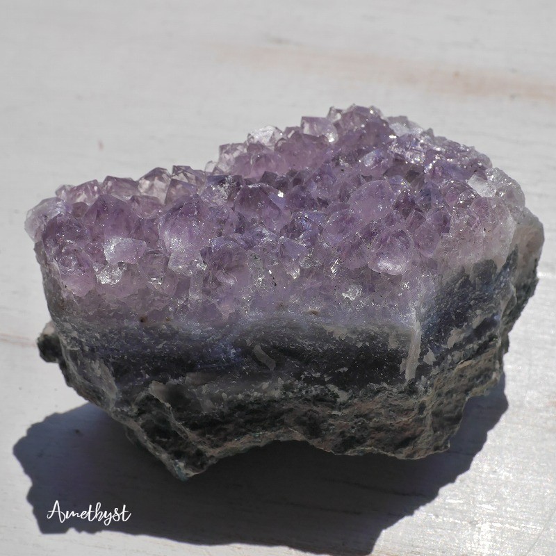 天然石アメジスト約276g(ブラジル産)約89mm原石クラスター紫水晶鉱物テラリウム素材