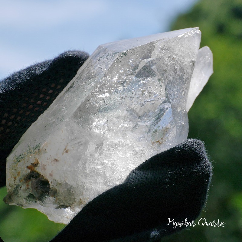 天然石マニハール水晶約127g約76mm(ヒマラヤ山脈産)ヒマラヤ水晶原石鉱物クラスター