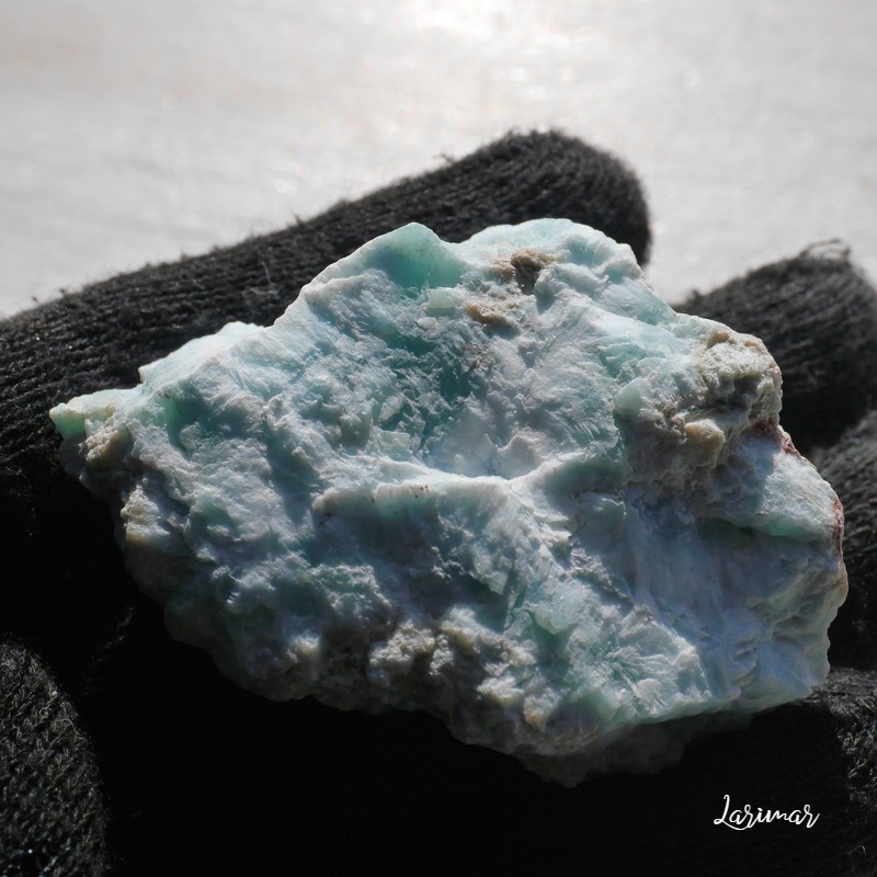 天然石ラリマー(ドミニカ共和国産)母岩付き原石ラフロック✯それぞれ現物画像あり