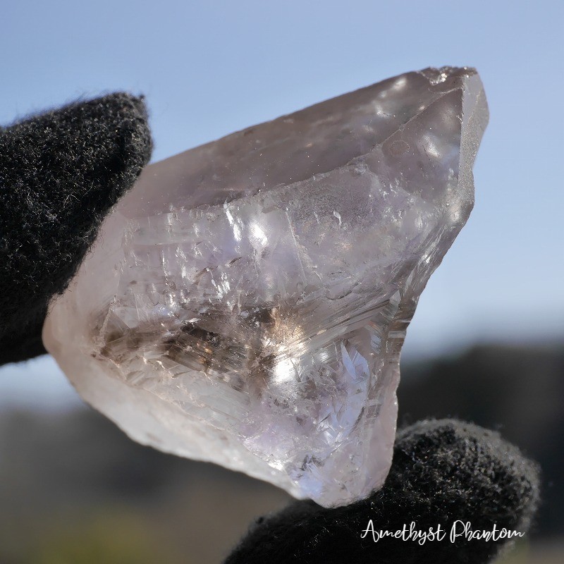 天然石アメジストファントムクォーツ(ブラジル産)原石紫水晶2月誕生石✵それぞれ現物画像あり