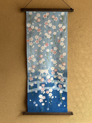 手ぬぐい「お花見散歩」