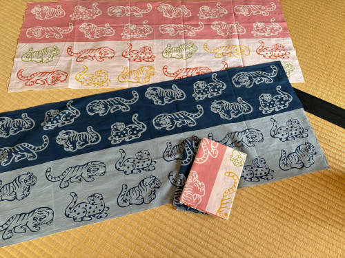 山鳥毛の虎、新色染めあがりましたー