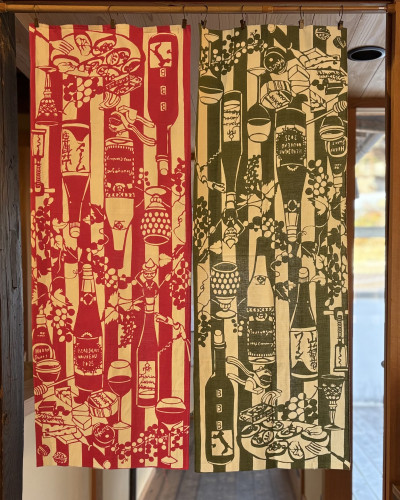 手ぬぐいでのれん