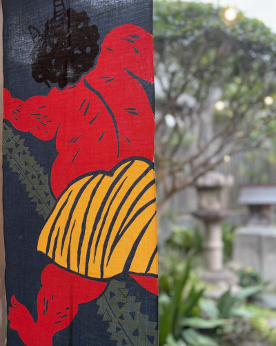 手ぬぐい「節分鬼」