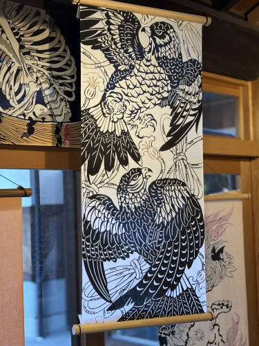 手ぬぐい「鷹」