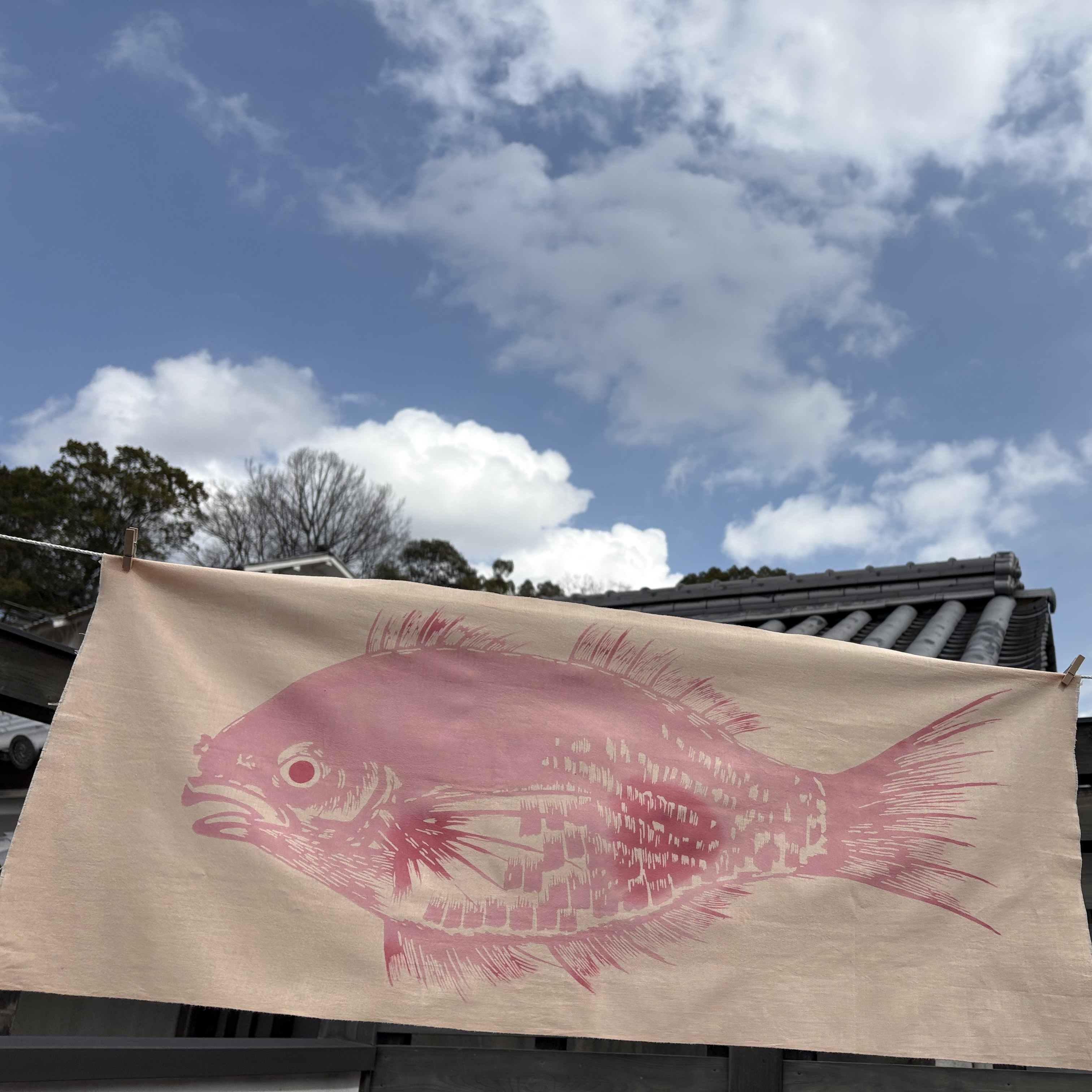 手ぬぐい「鯛」