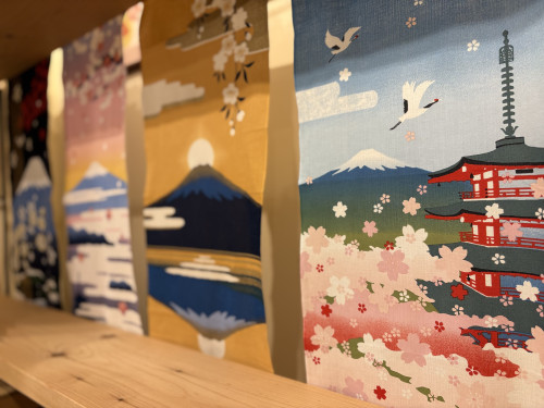 富士山コーナーにも桜