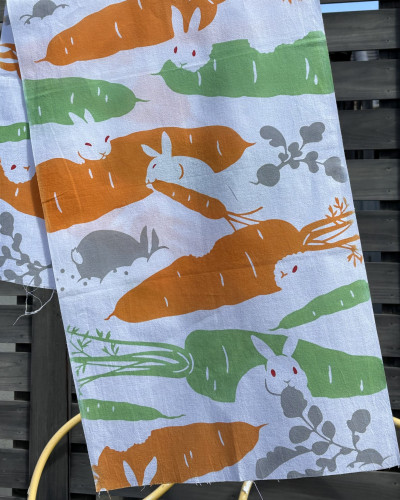 手ぬぐい「うさぎ畑」