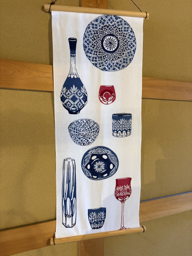 手ぬぐい「江戸切子」