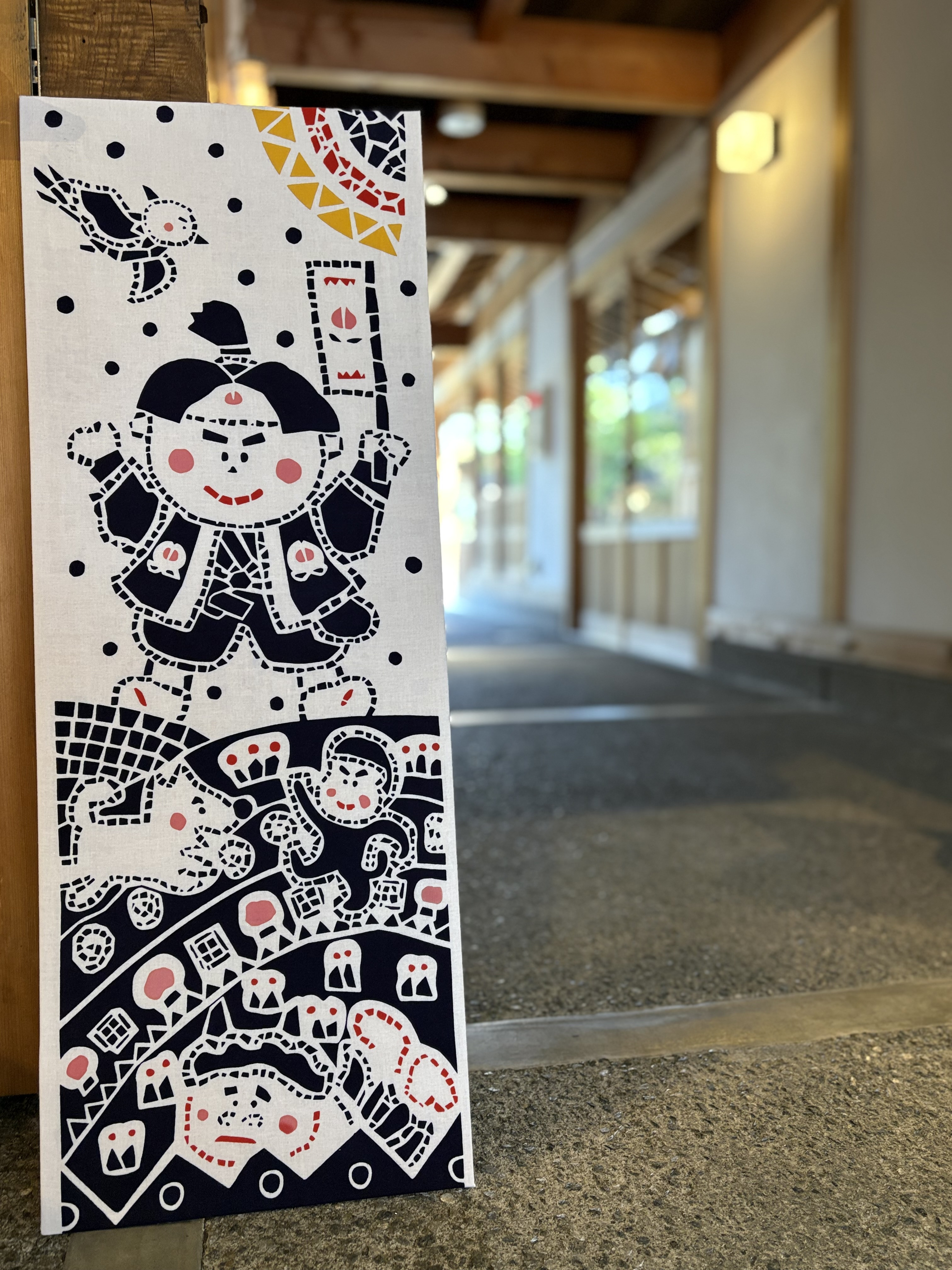 ご当地手ぬぐい「晴れのくにのももたろう」