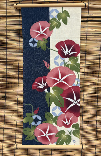 絵手ぬぐい「朝顔優美」