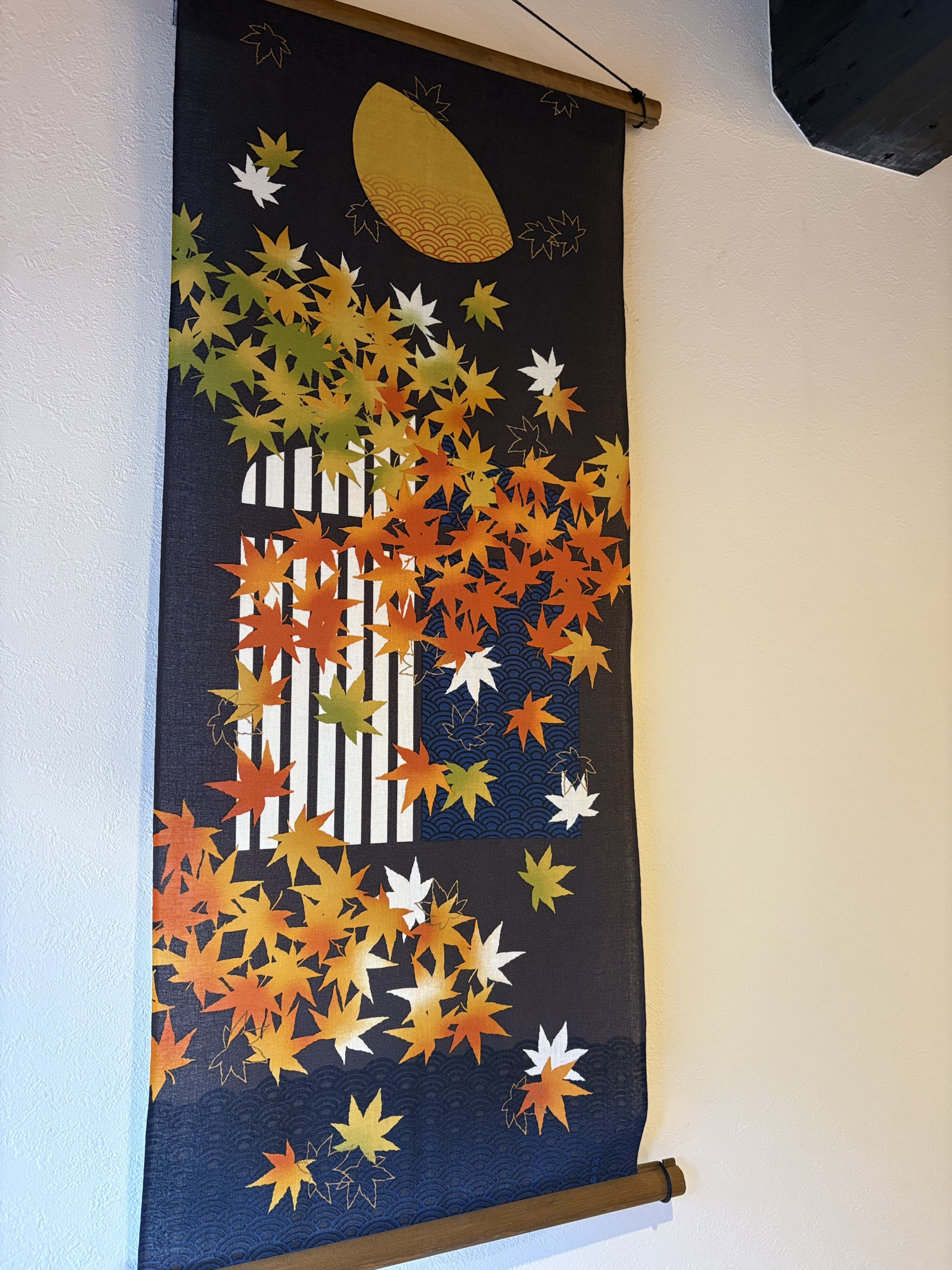 絵手ぬぐい「紅葉景色」