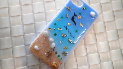 沖縄手作り体験レジンiPhoneケース