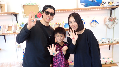 沖縄手作り体験レジンキーホルダー