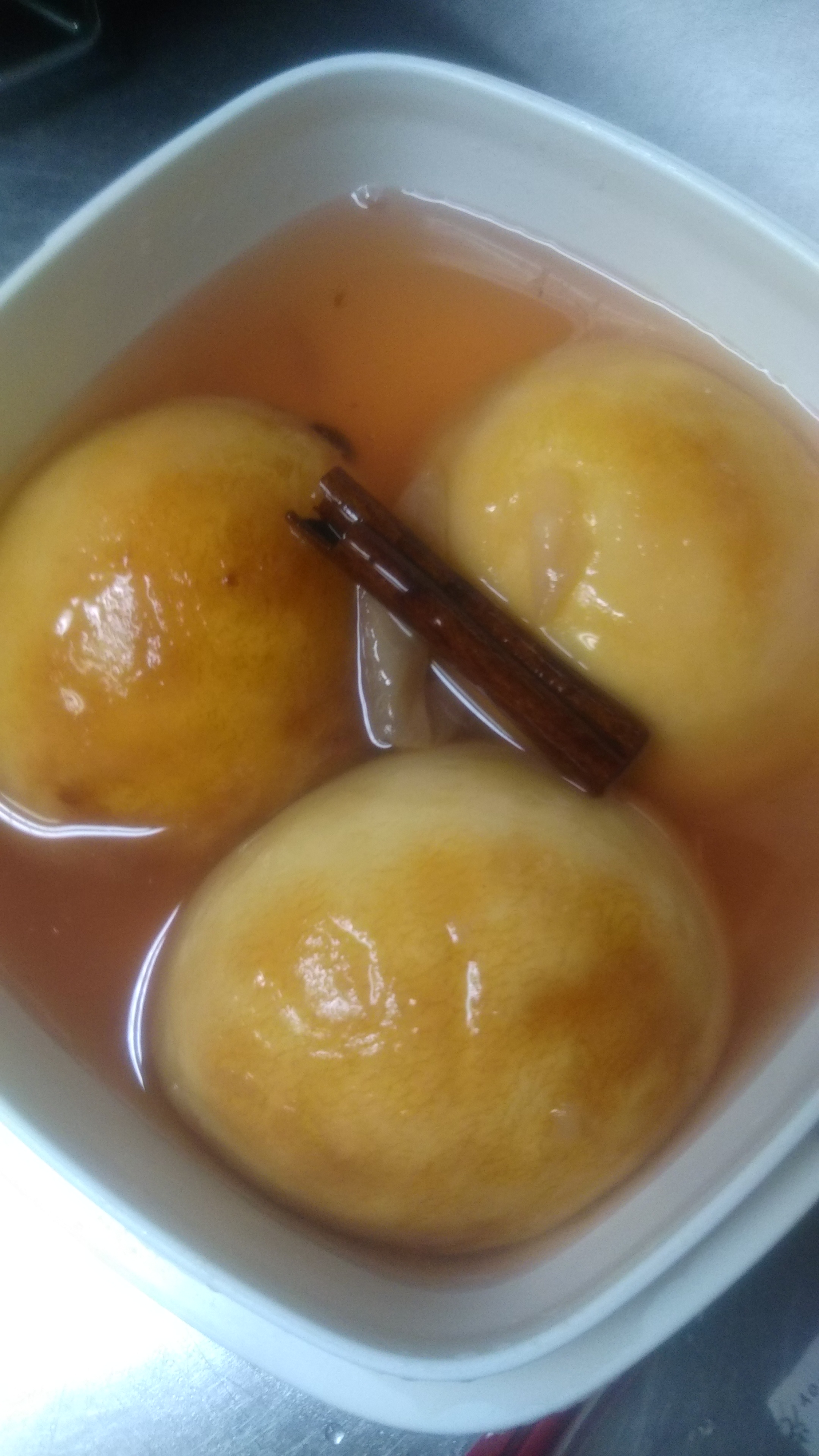 桃のコンポート