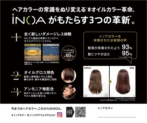 iNOA(イノア)オイルグロスカラー - 魚津市 美容室 クレイジー 