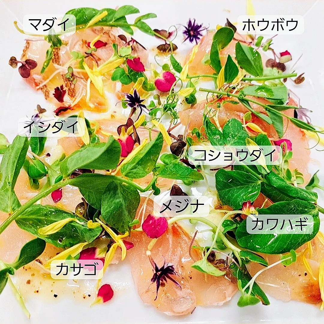オーダー率No.1✨カルパッチョ盛り合わせ