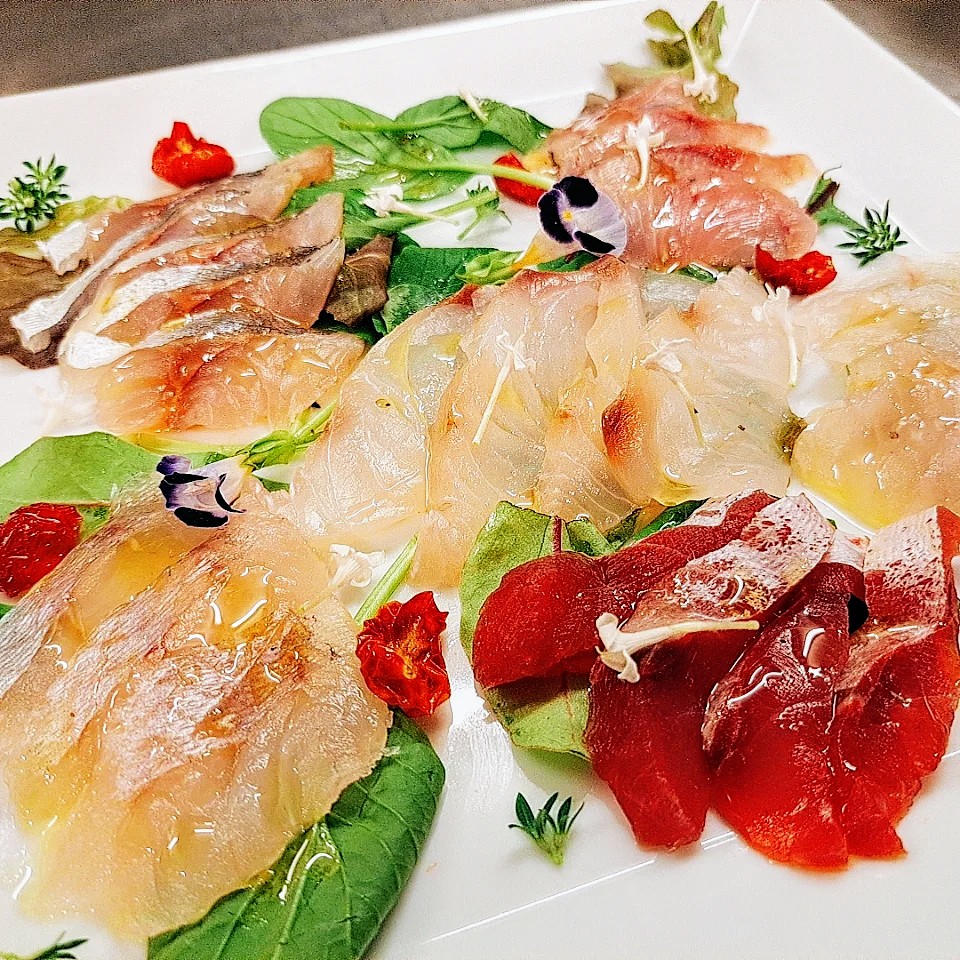 南知多漁師「鈴木功太さん」直送鮮魚のカルパッチョ