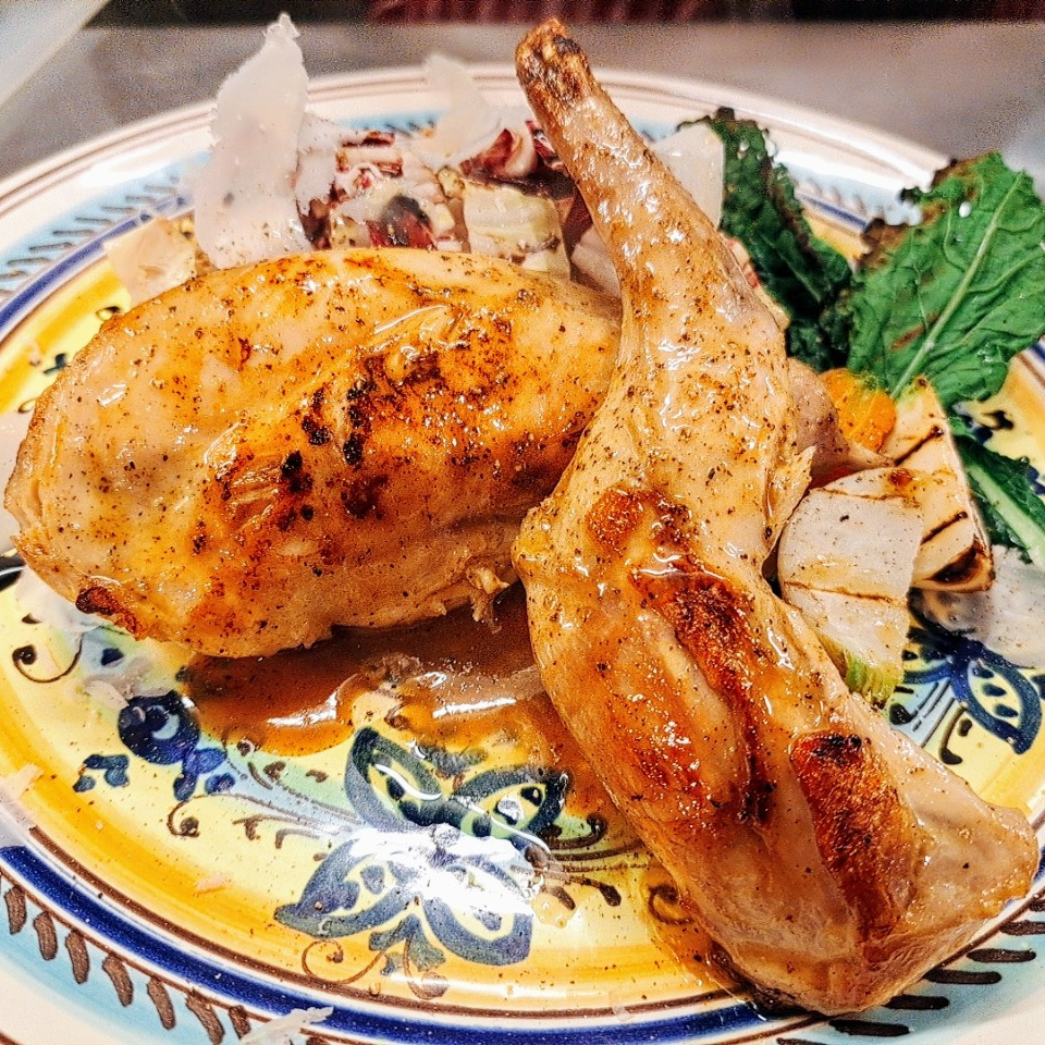 イタリア産ウサギのうで肉もも肉のロースト