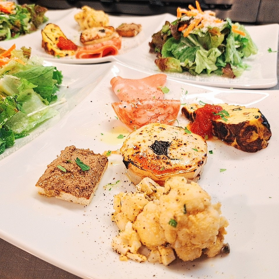 ランチの前菜盛り合わせ